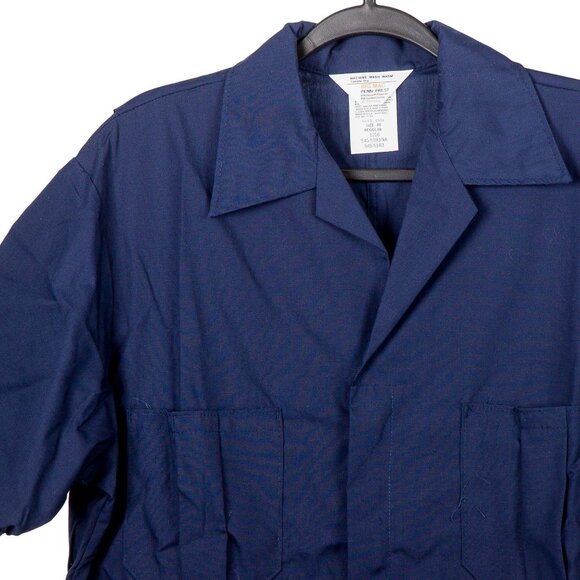 JCPenney VTG Big Mac Coveralls 46 Men Penn-Prest Mechanics Jumpsuit Short Sleeve - Picture 2 of 7